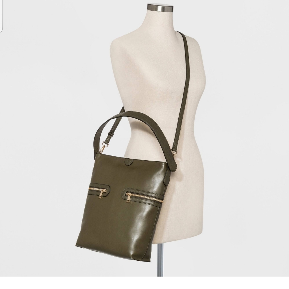 a.new day zipper hobo handbag